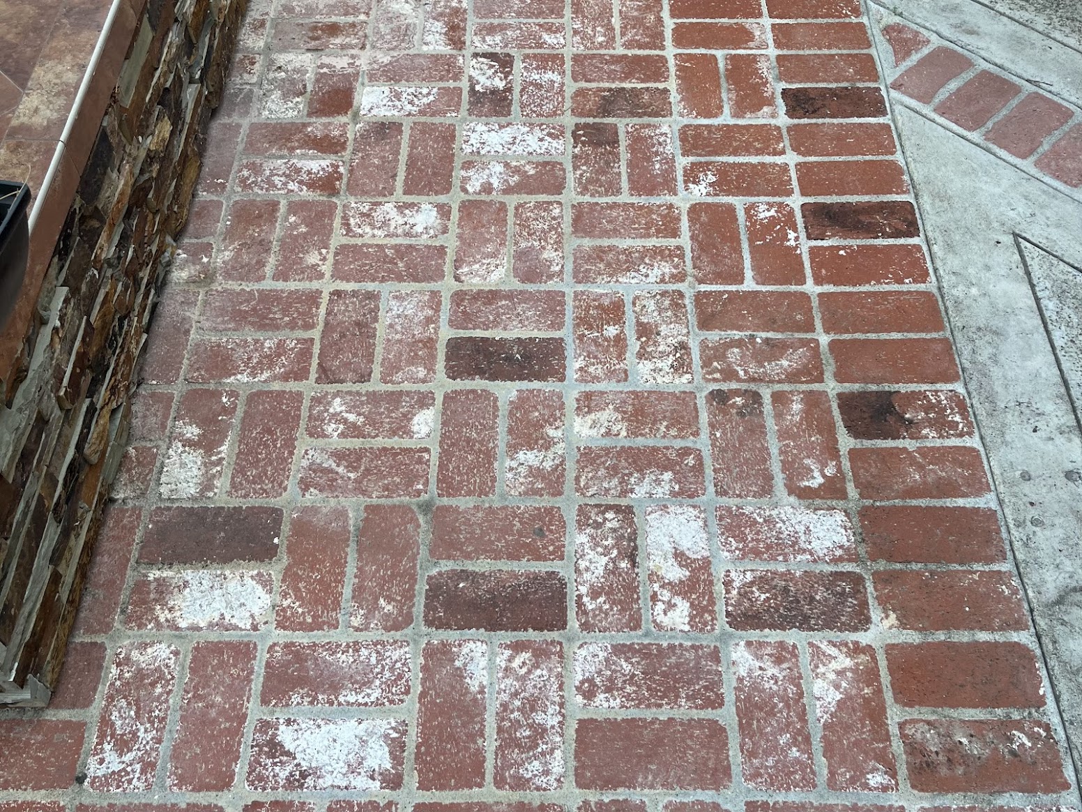 Before Brick Cleaning