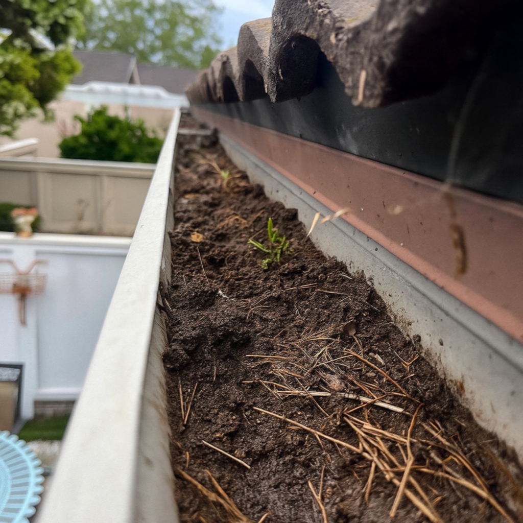 Before Gutter Cleaning